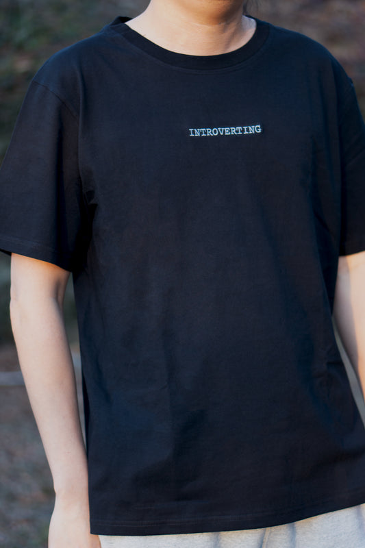 Introverting Embroidered Tee