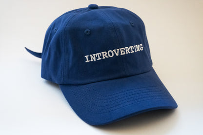 Introverting Cap - 100% Cotton Embroidered Hat for Introverts