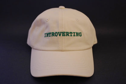 Introverting Cap - 100% Cotton Embroidered Hat for Introverts